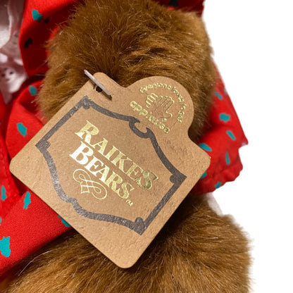 Robert Raikes Nicolette Bears Vintage Christmas Collectible 12" Limited Edition 8350/10000 By Applause